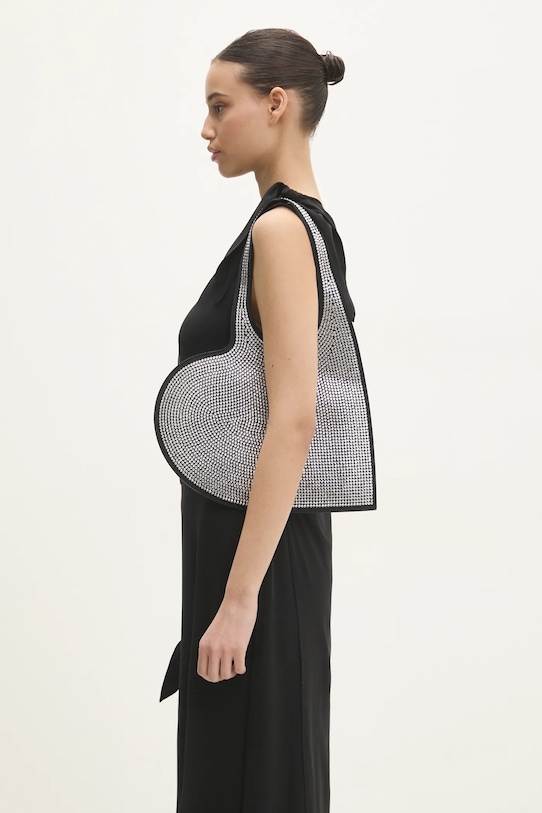 Сумочка Coperni Crystal-Embellished Mini Heart Tote COPBA14BIS455