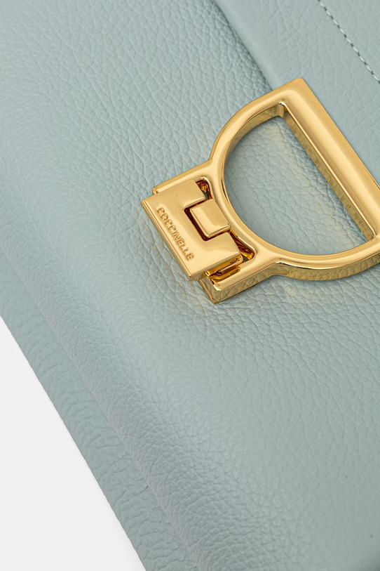 Δερμάτινη τσάντα Coccinelle ARLETTIS τιρκουάζ MD5.55.B7.01