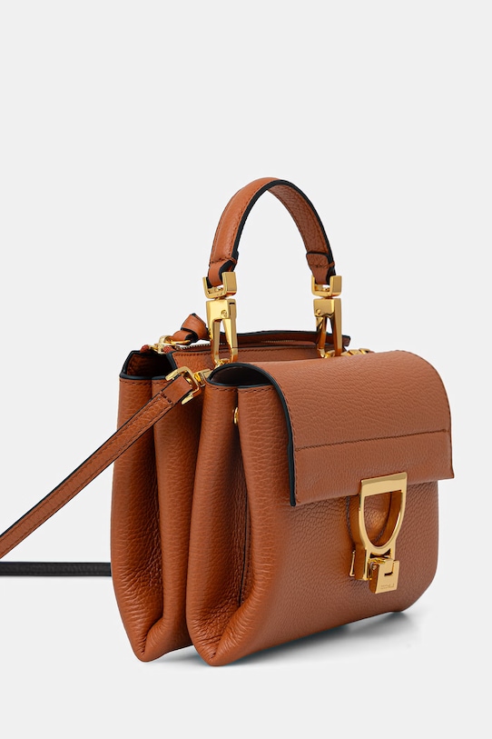 Δερμάτινη τσάντα Coccinelle ARLETTIS MD5.55.B7.01 πορτοκαλί SS25