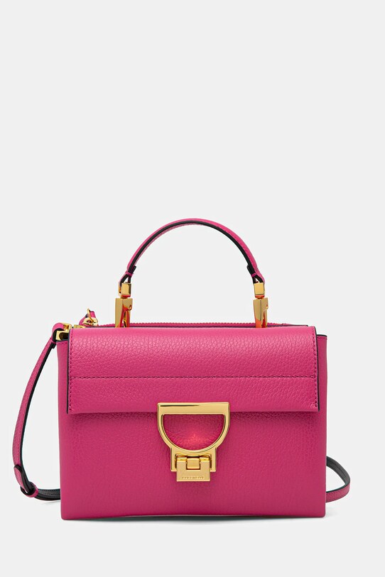 Coccinelle torebka skórzana ARLETTIS skóra licowa różowy MD5.55.B7.01