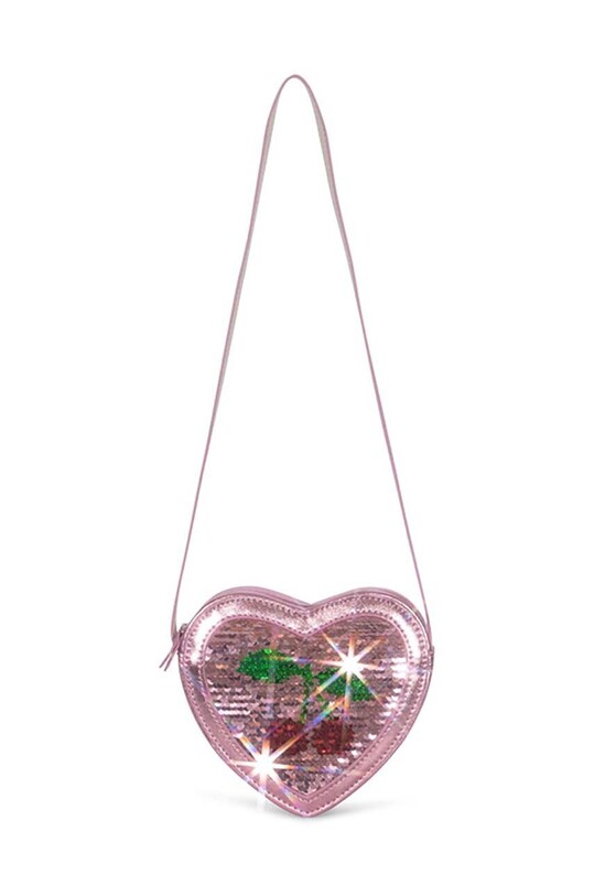 Konges Sløjd poseta fete TUT HEART SEQUIN BAG KS101719 roz AW24