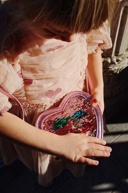 Konges Sløjd poseta fete TUT HEART SEQUIN BAG KS101719