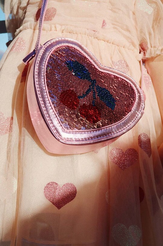 Konges Sløjd poseta fete TUT HEART SEQUIN BAG KS101719