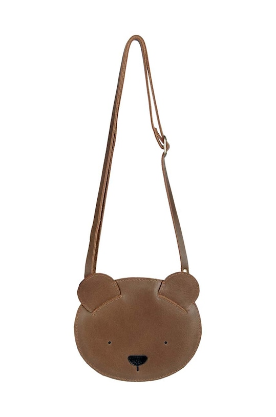 Donsje geanta de mana din piele pentru copii Britta Classic Purse Bear nu incape in A4 maro 5001001.