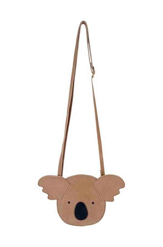 Donsje gyerek bőr kézitáska Britta Classic Purse Koala nappa bőr bézs 5001006.
