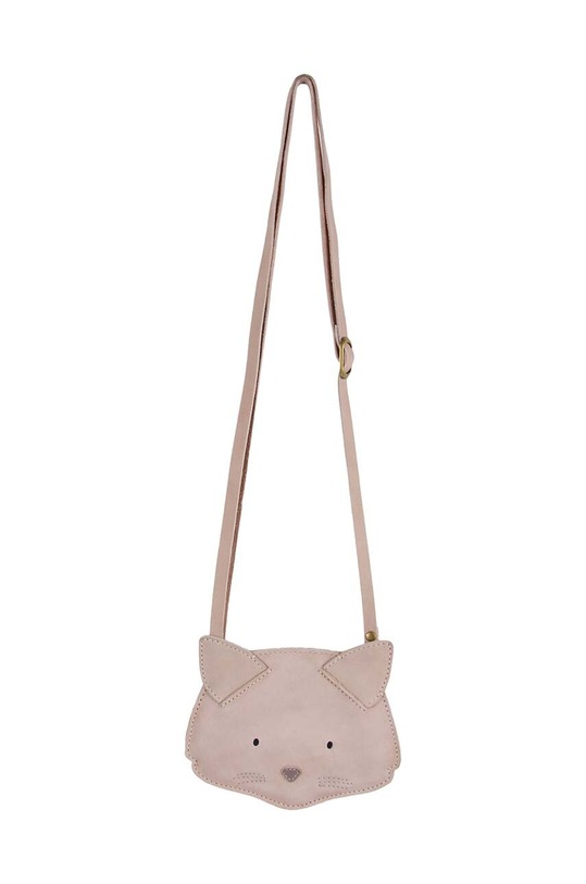 Detská kožená kabelka Donsje Britta Classic Purse Cat 5001012. béžová AW24