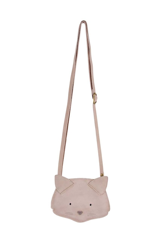 Дитяча шкіряна сумочка Donsje Britta Classic Purse Cat 5001012. бежевий AW24