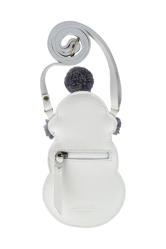 Παιδική δερμάτινη τσάντα Donsje Britta Exclusive Purse Snowman λευκό 5002032