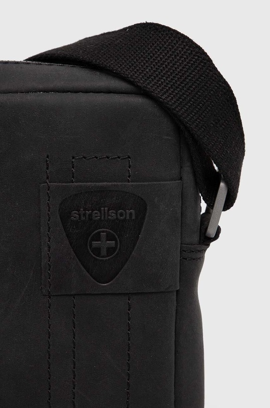 Strellson saszetka skórzana Richmond Clint czarny 4010003249