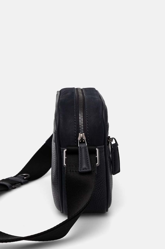 Kožená taška Tommy Hilfiger AM0AM12487 tmavomodrá AW24