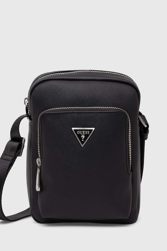 Чанта през рамо Guess MILANO не побира А4 черен HMMISA.P4263