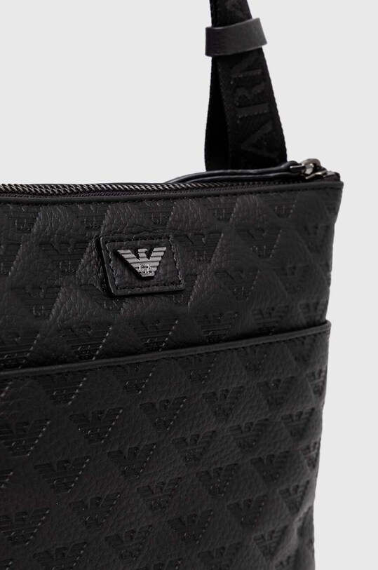Akcesoria Emporio Armani saszetka skórzana Y4M416.YQ67I czarny