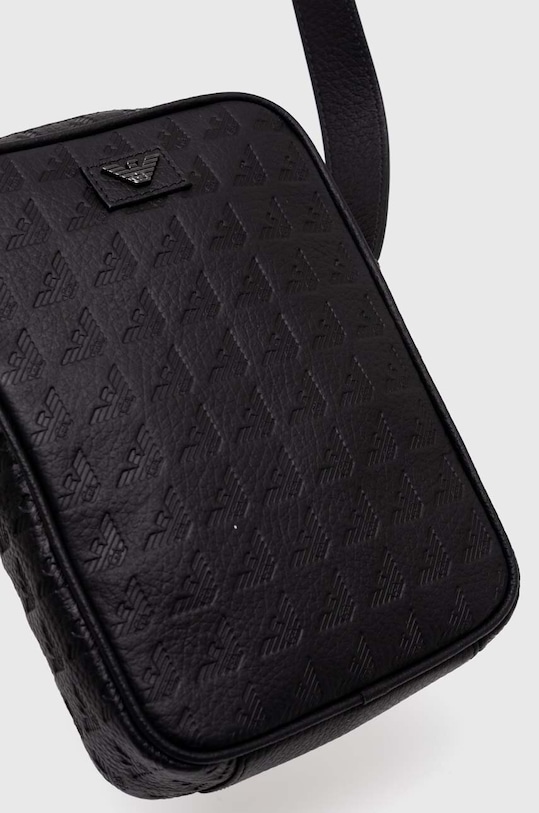 Accesorii Emporio Armani borseta de piele Y4R600.YQ67I negru