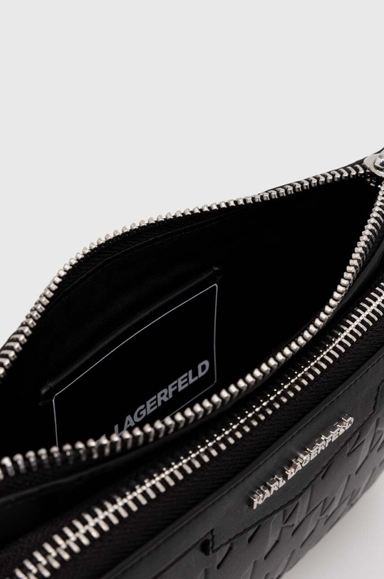 Karl Lagerfeld saszetka skórzana czarny 245M3009