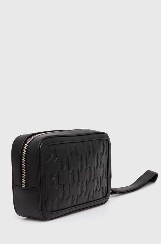 Kožená taška Karl Lagerfeld 245M3204 černá AW24