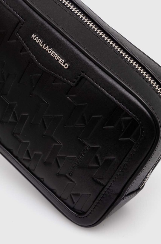 Doplňky Kožená taška Karl Lagerfeld 245M3204 černá