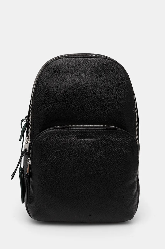 Kožená taška Coccinelle MAN SOFT přírodní kůže černá E1.MUK.84.04.01