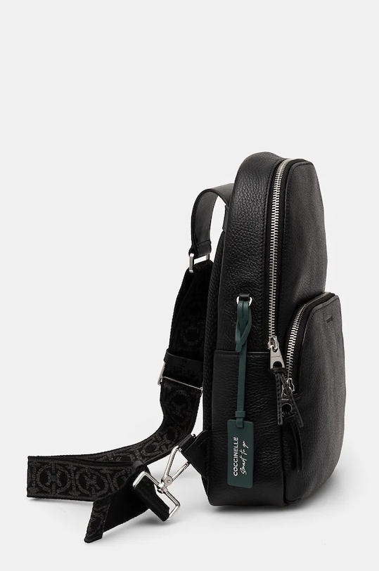 Kožená taška Coccinelle MAN SOFT E1.MUK.84.04.01 černá AW24