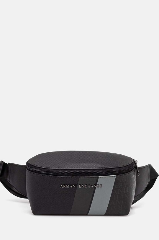 Torba oko struka Armani Exchange imitacija zrnate kože crna XM000165.AF11935