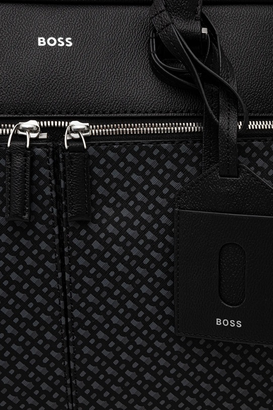 Шкіряна сумка для ноутбука BOSS чорний 50529304