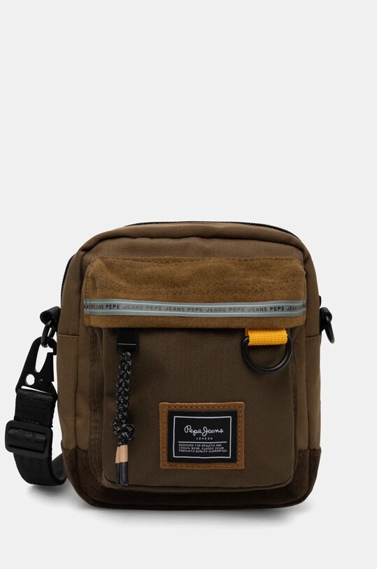 Σακίδιο Pepe Jeans AZIEL LONDON υφασμάτινο καφέ PM030849