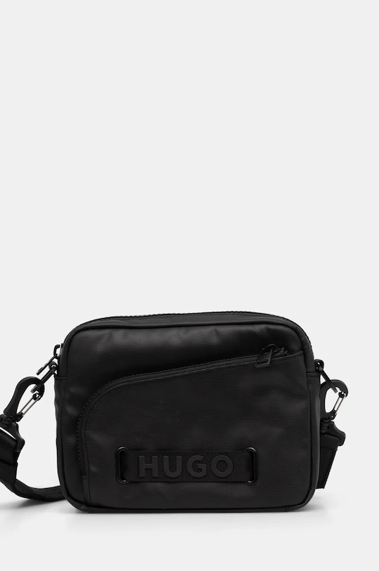 Ledvinka HUGO hladký černá 50529403