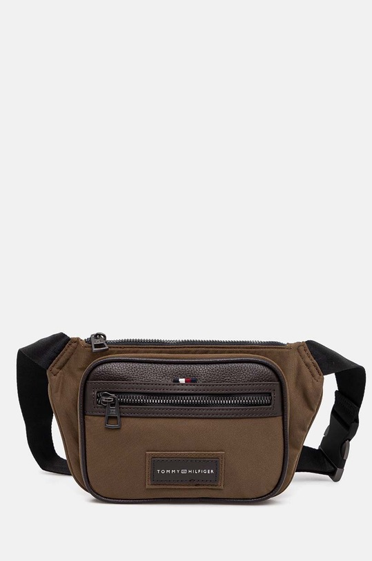 Сумка на пояс Tommy Hilfiger гладкий зелений AM0AM12700