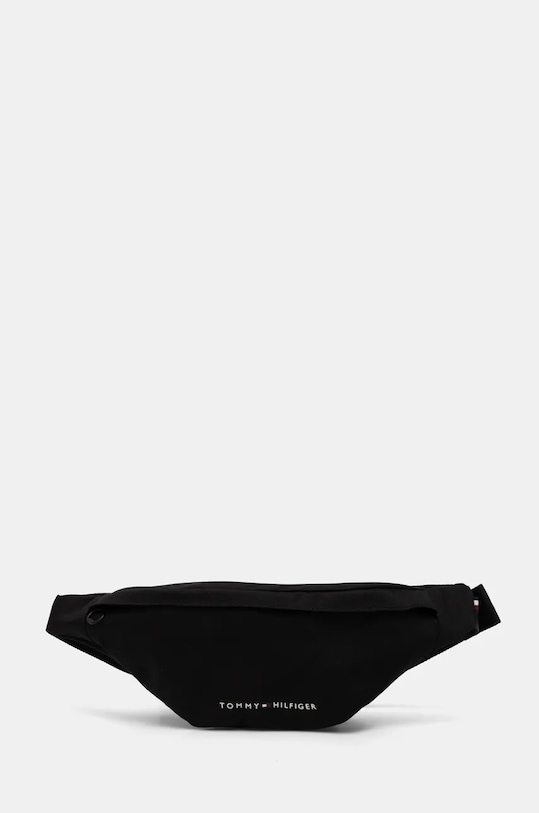 Ledvinka Tommy Hilfiger hladký černá AM0AM12971