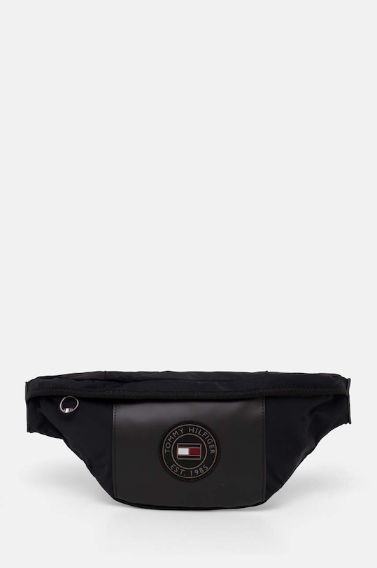 Torba oko struka Tommy Hilfiger imitacija zrnate kože crna AM0AM13128