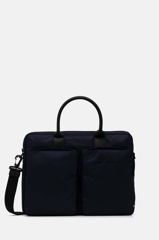 Τσάντα Tommy Hilfiger υφασμάτινο σκούρο μπλε AM0AM12687