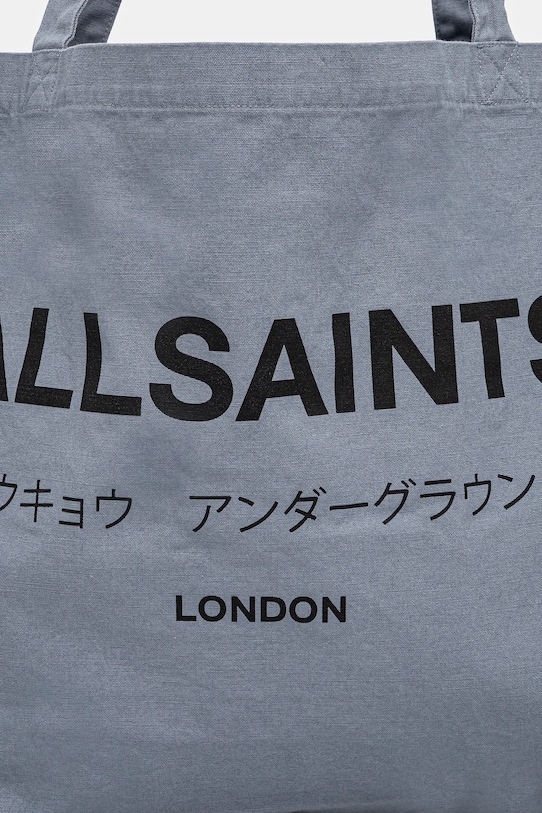 Bavlněná taška AllSaints modrá M170XB