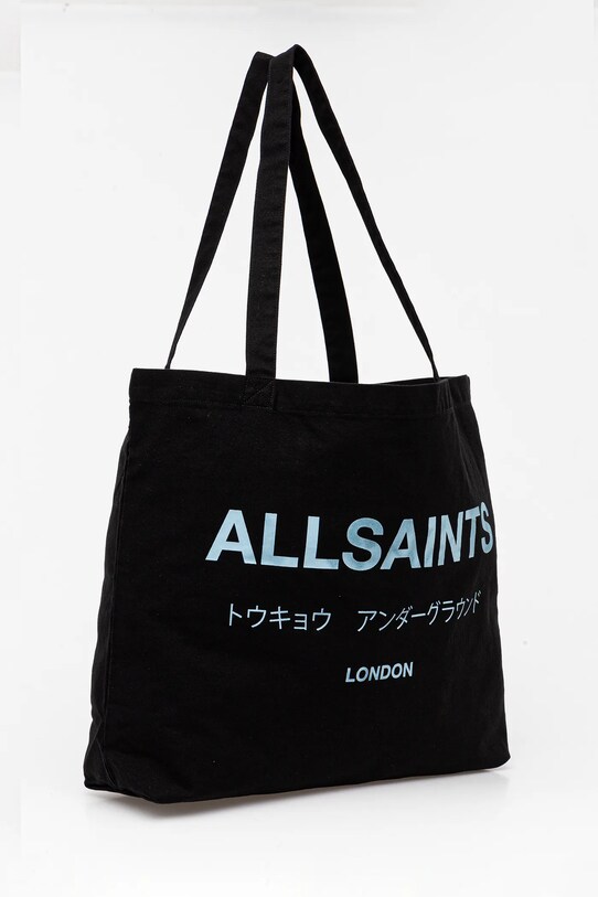 AllSaints torba bawełniana M170XB czarny SS25