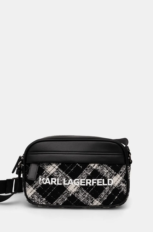 Karl Lagerfeld saszetka nie mieści A4 czarny 246M3080