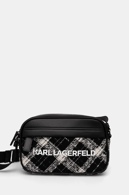 Karl Lagerfeld saszetka nie mieści A4 czarny 246M3080