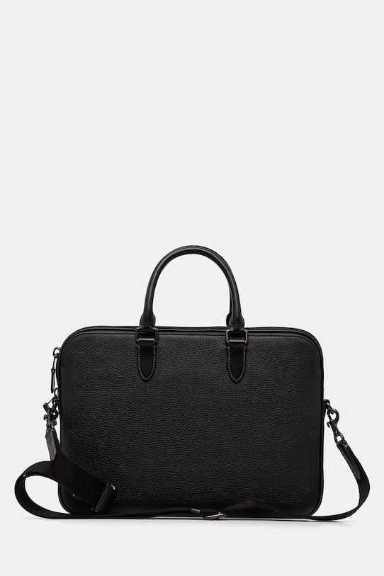 Αξεσουάρ Δερμάτινη τσάντα φορητού υπολογιστή Coach CV956 μαύρο