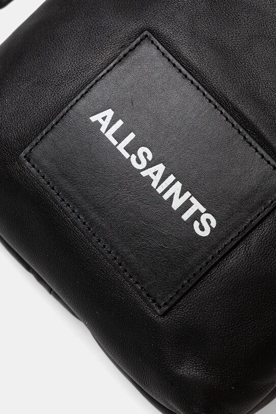 AllSaints borsetă de piele FALCON negru M165XB