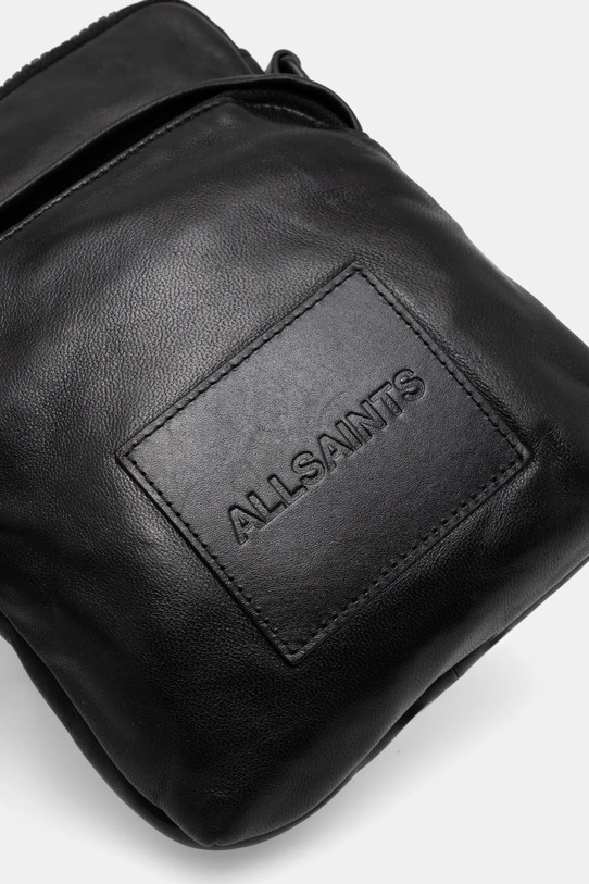 Kožená taška AllSaints FALCON čierna M165XB