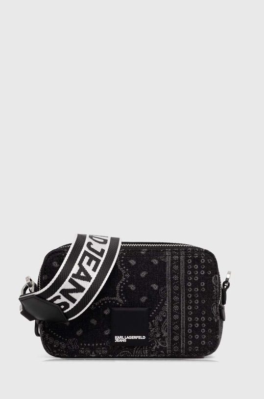 Karl Lagerfeld Jeans saszetka nie mieści A4 czarny 245D3044