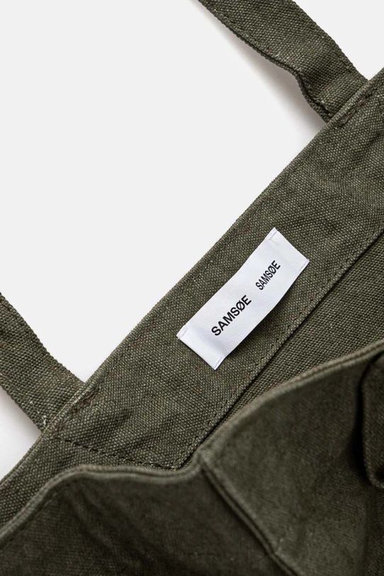 Bavlnená taška Samsoe Samsoe SALUCCA U24300002 zelená
