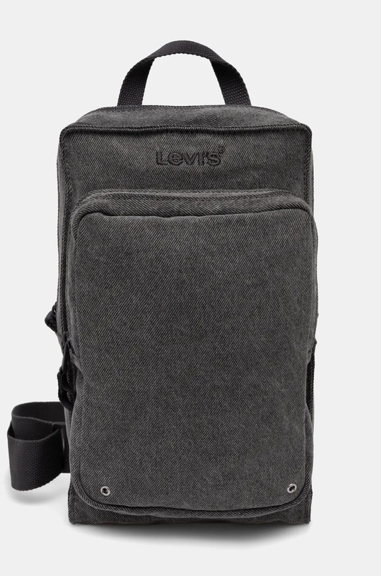 Džínová taštička Levi's hladký šedá D7955.0006