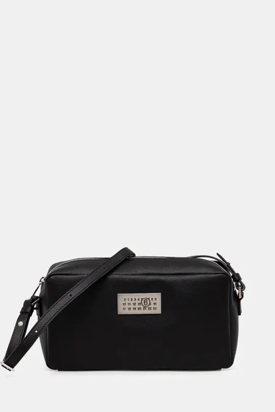 MM6 Maison Margiela saszetka skórzana nie mieści A4 czarny SB6WG0014.P7182