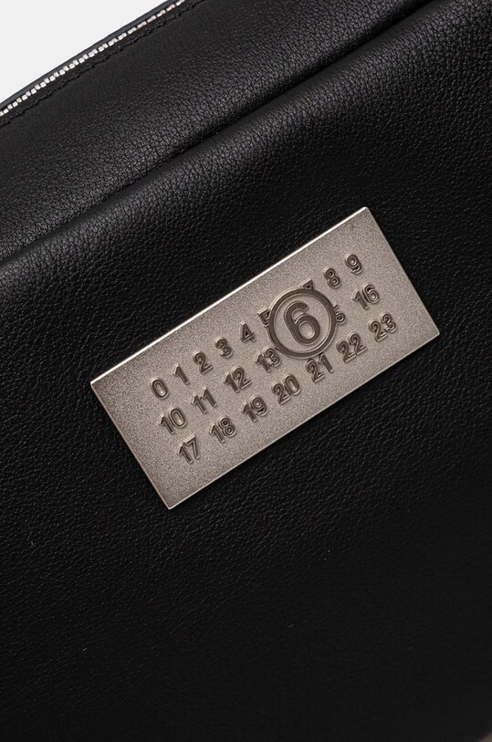 Accesorii MM6 Maison Margiela borseta de piele SB6WG0014.P7182 negru