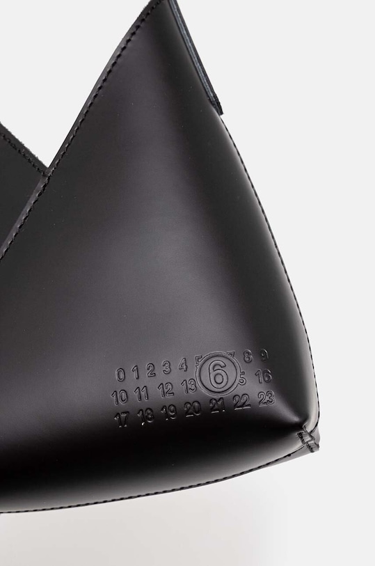 Δερμάτινο φακελάκι MM6 Maison Margiela μαύρο SB6ZI0014.P7183