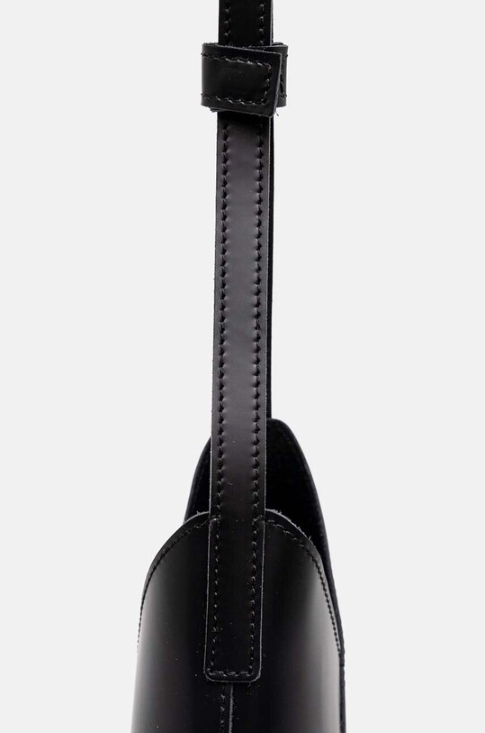 Kožená taška MM6 Maison Margiela SB6ZI0014.P7183 čierna