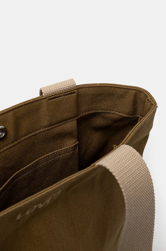 Bavlněná kabelka Levi's D7546.0017 zelená