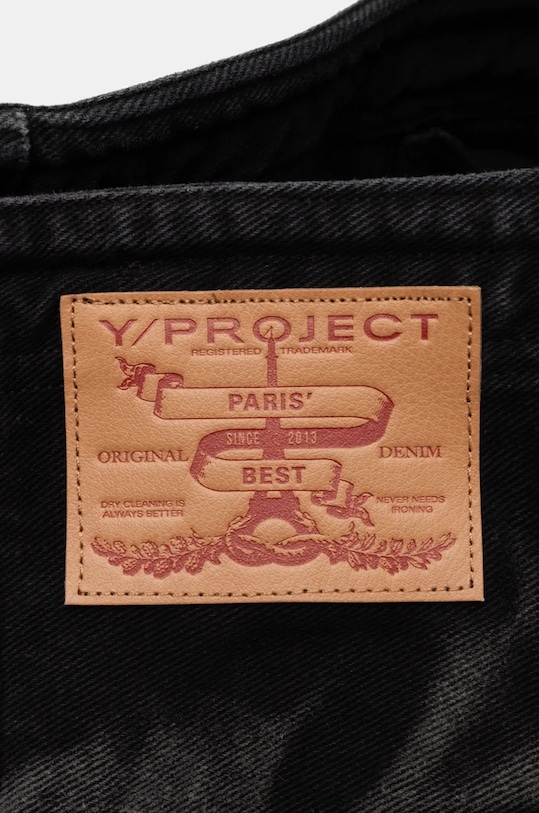 Y/Project geantă din denim MAXI WIRE CABAS BAG negru 620BA005