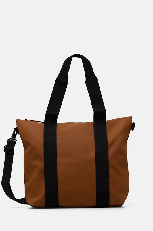 Taška Rains Tote Bag Mini W3 hladký hnědá 14160.63