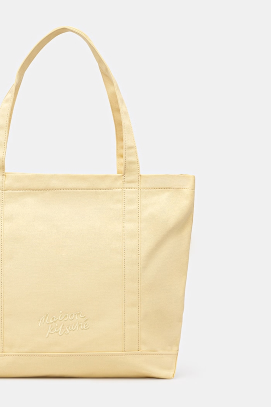 Akcesoria Maison Kitsuné torba bawełniana Fox Head LW05104WW0107 żółty