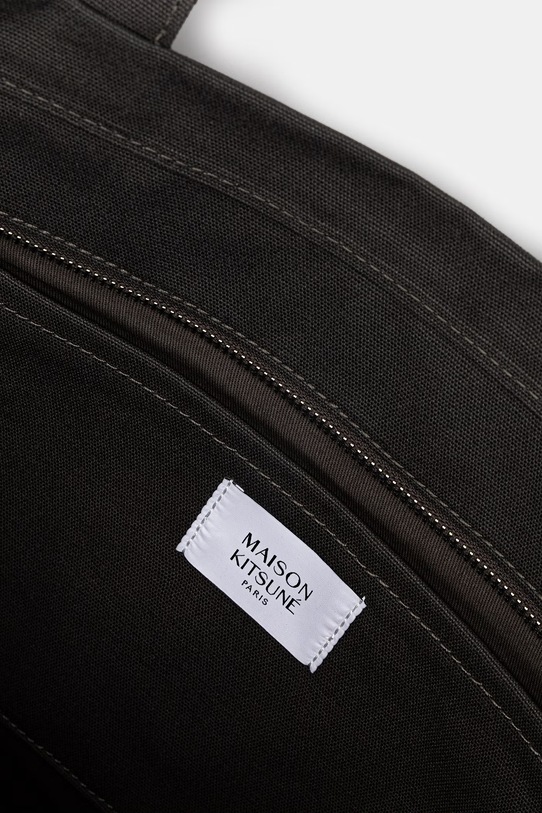 Maison Kitsuné torba bawełniana Fox Head LW05104WW0107 zielony