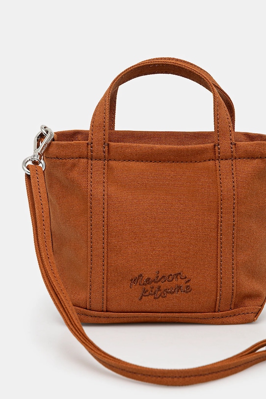 Accessories Maison Kitsuné bag Fox Head Mini Tote MW05106WW0107 brown